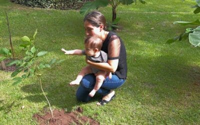 Un arbre planté en Bolivie, en l’honneur de bébé Gael !